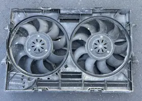 4h0-121-003 Audi 12-18 A6 A7 Q5 C7 C7.5 Front Cooling Radiator Fan Shroud Unit Assembly Oem