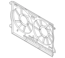 4m0-121-207 Audi Genuine Fan Shroud