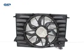 8w0121003b Audi E-tron Radiator Cooling Fan Shroud With Motor Oem 2019 - 2023 #2
