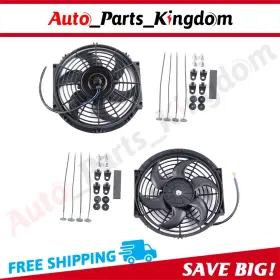 Auto Parts Kingdom 12863642 Radiator Condenser Cooling Fan 10 Inch Universal For 1998-2005 Buick Century