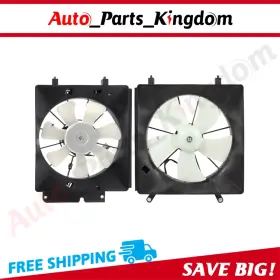 12866087 Auto Parts Kingdom 12v Radiator Condenser Cooling Fan Assembly For 2002-2006 Honda Cr-v Element 12866087 Auto Parts Kingdom 12v Radiator Condenser Cooling Fan Assembly For 2002-2006 Honda Cr-v Element