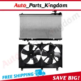 Auto Parts Kingdom 12867467 Electric Radiator Cooling Fan Kit For 2003 2004 2005 2006 2007 Infiniti G35