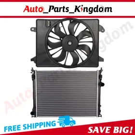 12869126 Auto Parts Kingdom Electric Radiator Cooling Fan Kit For 2009 2010-2017 2009-2017 Chrysler 300