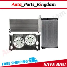 12899145 Auto Parts Kingdom Electric Radiator Condenser Cooling Fan Kit For 10-16 Lexus Ct200h Toyota Prius 12899145 Auto Parts Kingdom Electric Radiator Condenser Cooling Fan Kit For 10-16 Lexus Ct200h Toyota Prius
