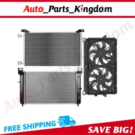 12899166 Auto Parts Kingdom Radiator Condenser Cooling Fan Kit For 2011 Chevrolet Silverado 1500 6.2l 12899166 Auto Parts Kingdom Radiator Condenser Cooling Fan Kit For 2011 Chevrolet Silverado 1500 6.2l