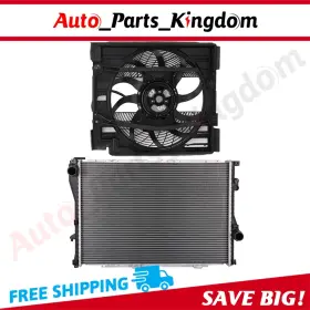 12899168 Auto Parts Kingdom Electric Radiator Cooling Fan Kit For 1999-2002 2003 Bmw 525i 528i 530i 12899168 Auto Parts Kingdom Electric Radiator Cooling Fan Kit For 1999-2002 2003 Bmw 525i 528i 530i