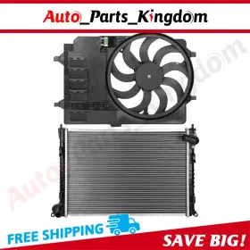 12899178 Auto Parts Kingdom Electric Engine Radiator Cooling Fan Kit For 2002 2003-2006 Mini Cooper 1.6l