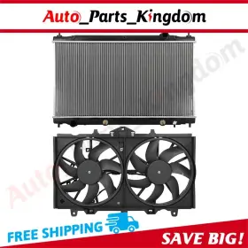12899195 Auto Parts Kingdom Electric Engine Radiator Cooling Fan Kit For 2014 2015-2018 Infiniti Q50 3.5l