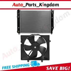 12930186 Auto Parts Kingdom Electric Engine Radiator Cooling Fan Kit For 2002 2003-2005 Kia Sedona 3.5l