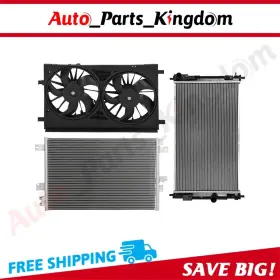 12930226 Auto Parts Kingdom Electric Radiator Condenser Cooling Fan Kit For 2007-2014 Chrysler Sebring 200 12930226 Auto Parts Kingdom Electric Radiator Condenser Cooling Fan Kit For 2007-2014 Chrysler Sebring 200