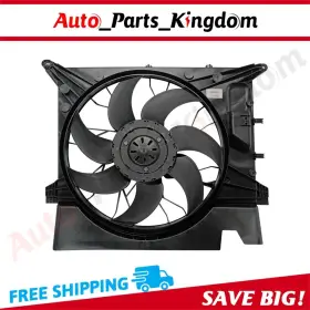 12953055 Auto Parts Kingdom Radiator Fan Assembly For 2003 2004 2005 2006-2014 Volvo Xc90 4.4l 3.2l