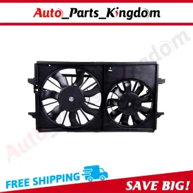 12953307 Auto Parts Kingdom Radiator Condenser Cooling Fan Assembly For 2004-12 Chevrolet Malibu Pontiac G6 12953307 Auto Parts Kingdom Radiator Condenser Cooling Fan Assembly For 2004-12 Chevrolet Malibu Pontiac G6
