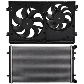 A837547top Auto Parts Top Cooling Fan And Radiator Assembly Kit For 2000-2003 2004 2005 06 Audi Tt Quattro