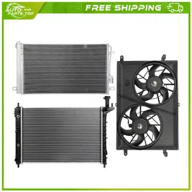 A837699top Auto Parts Top Radiator A/c Condenser Cooling Fan For 08-17 Buick Enclave 2007-2016 Gmc Acadia