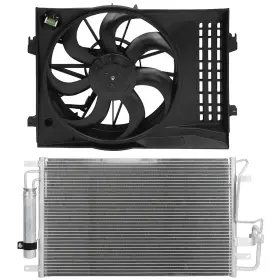 A844116top Auto Parts Top Electric A/c Condenser Cooling Fan Kit For 2005 2006 2007-2009 Hyundai Tucson