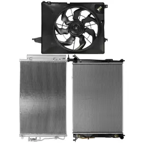 Auto Parts Top A844152top Radiator A/c Condenser Cooling Fan For 2010 2011 2012 Hyundai Santa Fe