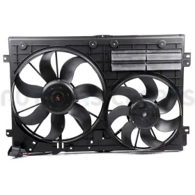 10964390 Autobasicparts For 2005-2013 Volkswagen Jetta 2.0l Front Side Radiator Cooling Fan Assembly