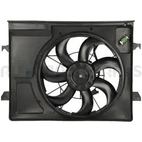 11010618 Autobasicparts For 2010-2013 Kia Forte Driver Side Radiator Condenser Cooling Fan Assembly