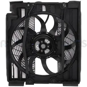11010619 Autobasicparts For 1999-2000 Bmw 528i Driver Side Radiator Condenser Cooling Fan Assembly
