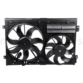 11371726 Autobasicparts For 2005-2013 Volkswagen Jetta Front Side Radiator Cooling Fan Assembly