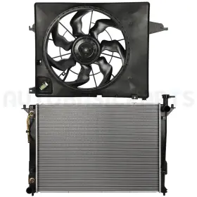 11371771 Autobasicparts For 2013-2018 Hyundai Santa Fe 3.3l Front Side Radiator And Cooling Fan Kit