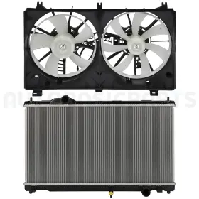 11371778 Autobasicparts For 2014-2015 Lexus Is250 2.5l Front Side Radiator And Cooling Fan Kit