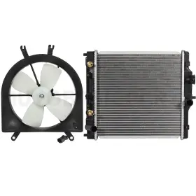 11371789 Autobasicparts For 1992-1998 Honda Civic 1.6l Front Side Radiator And Cooling Fan Kit