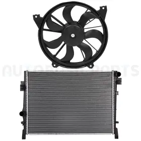 11371795 Autobasicparts For 2009-2018 Dodge Journey 3.6l Front Side Radiator And Cooling Fan Kit