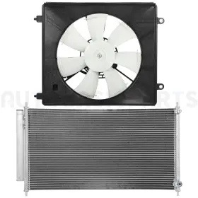 12666147 Autobasicparts For 2013-2017 Honda Accord 2.0l 2.4l Ac Condenser And Cooling Fan Kit