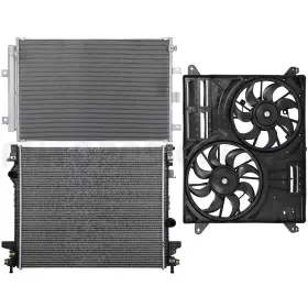 12666199 Autobasicparts For 2019-2021 Ford Edge Cooling Fan Kit And Radiator Condenser