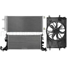 12666200 Autobasicparts For 2017-2019 Chevrolet Cruze Cooling Fan And Radiator Condenser Kit