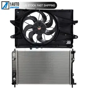 10129226 Autobtparts Electric Radiator Cooling Fan Kit For 2010-2017 Chevrolet Equinox Gmc Terrain