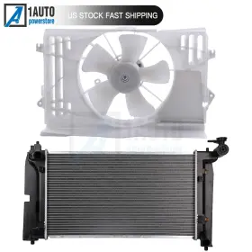 10129238 Autobtparts Electric Radiator Cooling Fan Kit For 2003-2008 Pontiac Vibe Toyota Corolla 1.8l