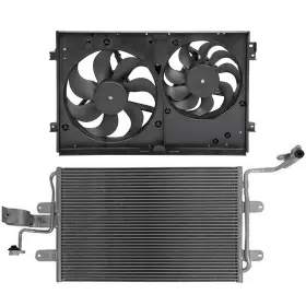 10133651 Autobtparts Ac Condenser Cooling Fan Kit For 1999-2006 Audi Tt Volkswagen Jetta Golf 1.8l