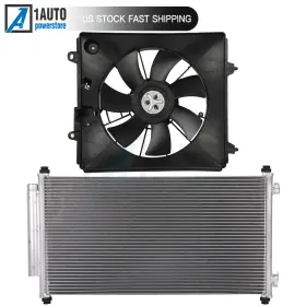 10133652 Autobtparts Electric Engine Ac Condenser Cooling Fan Kit Fit For 2007-2009 Honda Cr-v 2.4l