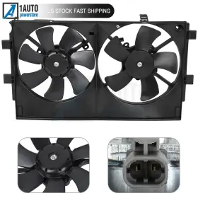 9917727 Autobtparts Engine Radiator Condenser Cooling Fan Assembly For 2007-2015 Mitsubishi Lancer #2