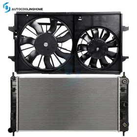 837421-cooling Autocoolinghome Radiator And Cooling Fan Assembly Kit For 2008 2009 2010-2012 Chevrolet Malibu