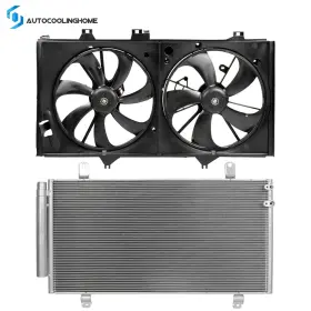 837592-cooling Autocoolinghome A/c Condenser And Cooling Fan Assembly Kit For 2012 13 14 15-2017 Toyota Camry