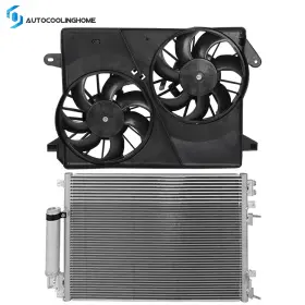 837608-cooling Autocoolinghome A/c Condenser And Cooling Fan Assembly Kit For 2005 2006 2007 2008 Dodge Magnum