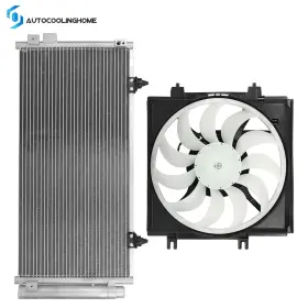 837620-cooling Autocoolinghome A/c Condenser And Cooling Fan Assembly Kit For 2008 2009 2010-2011 Subaru Impreza