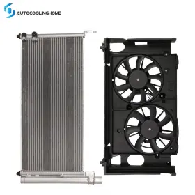 837626-cooling Autocoolinghome A/c Condenser And Cooling Fan Assembly Kit For 2010 11 12 13 14 2015 Toyota Prius