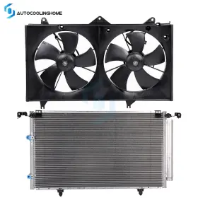 837658-cooling Autocoolinghome A/c Condenser And Cooling Fan Assembly Kit For 2004 05 06 07 2008 Toyota Solara 837658-cooling Autocoolinghome A/c Condenser And Cooling Fan Assembly Kit For 2004 05 06 07 2008 Toyota Solara
