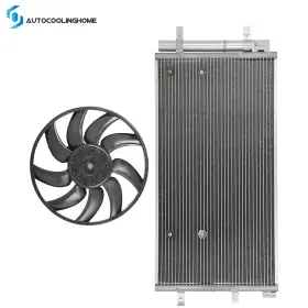 Auto84823601cooling Autocoolinghome A/c Condenser And Fan Assembly Kit For 2010 11-2014 Audi A5 2009-2017 Q5