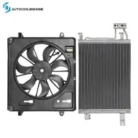 Auto84827501cooling Autocoolinghome A/c Condenser And Cooling Fan Assembly For 2007-2011 Jeep Wrangler Manual Trans