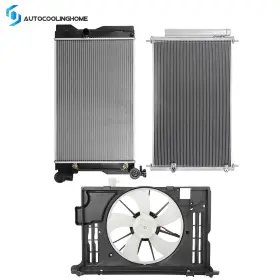 Auto84832901s Autocoolinghome-home Electric Radiator Condenser And Cooling Fan Kit For 2014-2015 Toyota Corolla