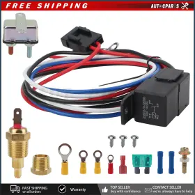 Autocparts 710414250259 Fan Thermostat Temperature Relay Switch Sensor Kit For 265 283 330 326 Engines