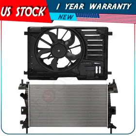 Au837461ps Autodayplus Cooling Fan And Radiator Assembly For 2013 2014 2015 2016 2017 Ford Focus