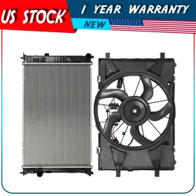 Au837466ps Autodayplus Engine Electric Cooling Fan And Radiator Assembly For 2010 2011 2012 Ford Fusion