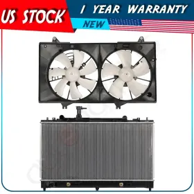 Autodayplus Au837501ps Cooling Fan And Radiator Assembly For 2003 2004 2005 2006-2008 Mazda 6