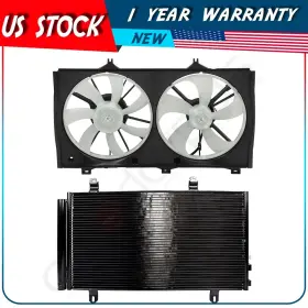 Au837611ps Autodayplus Cooling Fan And Ac Condenser Assembly For 2009 2010 2011 2012-2014 Toyota Venza